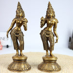 Shridevi Bhudevi Brass Idol