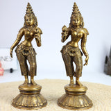 Shridevi Bhudevi Brass Idol