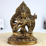 Brass Saraswati Idol