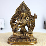 Brass Saraswati Idol