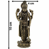 Vishnu Idol – Narayana Murti, Hari Vigraham, Madhava Pratima, Govinda Krishna Moorti, Achyuta Mukunda Statue for Home, Temple, Pooja Room, Meditation,Gold, 4 Inch, 1 Piece