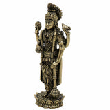 Brass Vishnu Idol – Narayana, Balaji, Venkateswara, Srinivasa, Govinda Murti for Home Temple, Pooja Room & Spiritual Decor,Gold, 6.5 Inch, 1 Piece