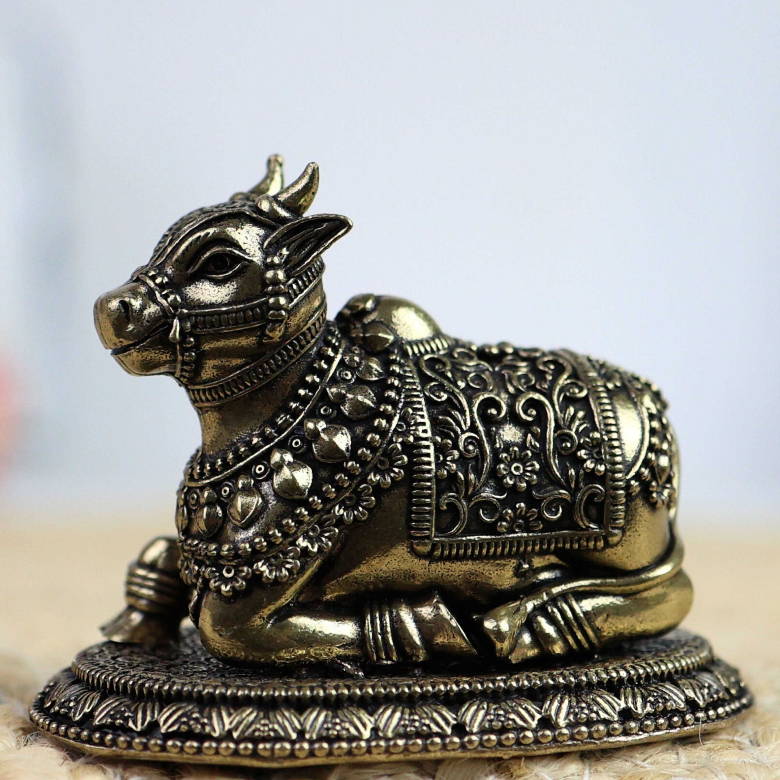 Handcrafted Brass Nandi Idol