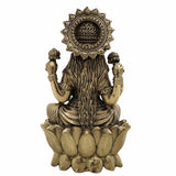 Handcrafted Brass Lakshmi Idol – Mahalakshmi, Gaja Lakshmi, Shri Devi, Kamala, Padma – Pital Murti for Pooja, Mandir, Diwali, Vastu, and Gifts,Gold, 4.5 Inch, 1 Piece