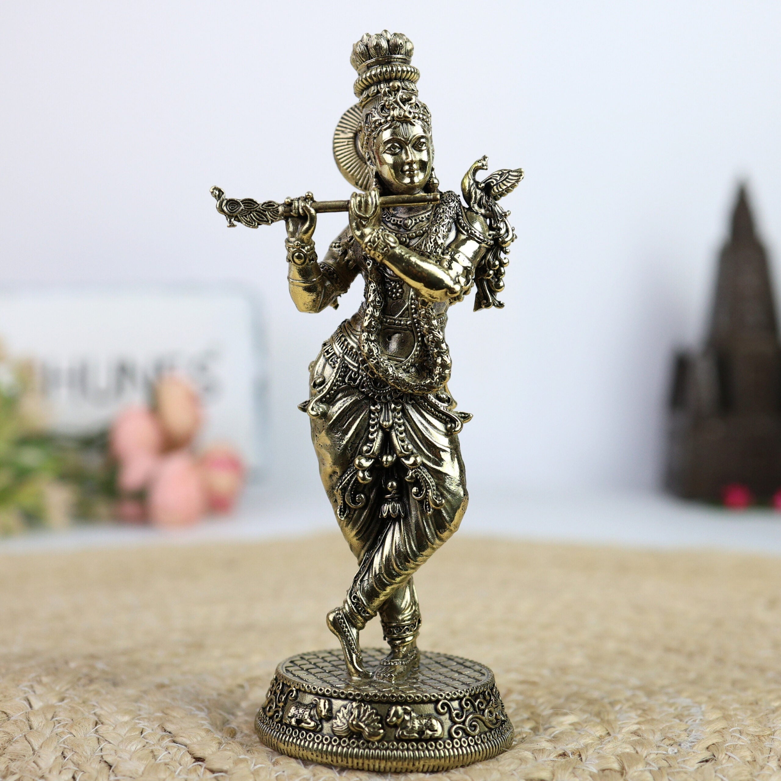 Brass Krishna Idol