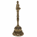 Brass Hanuman Ghanti, Bajrangbali Temple Bell, Peetal Hanuman Ghante for Pooja, Mandir & Home Decor, Gold, 5.5 Inch, 1 Piece