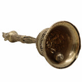 Brass Hanuman Ghanti, Bajrangbali Temple Bell, Peetal Hanuman Ghante for Pooja, Mandir & Home Decor, Gold, 5.5 Inch, 1 Piece