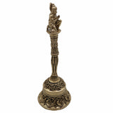 Brass Hanuman Ghanti, Bajrangbali Temple Bell, Peetal Hanuman Ghante for Pooja, Mandir & Home Decor, Gold, 5.5 Inch, 1 Piece