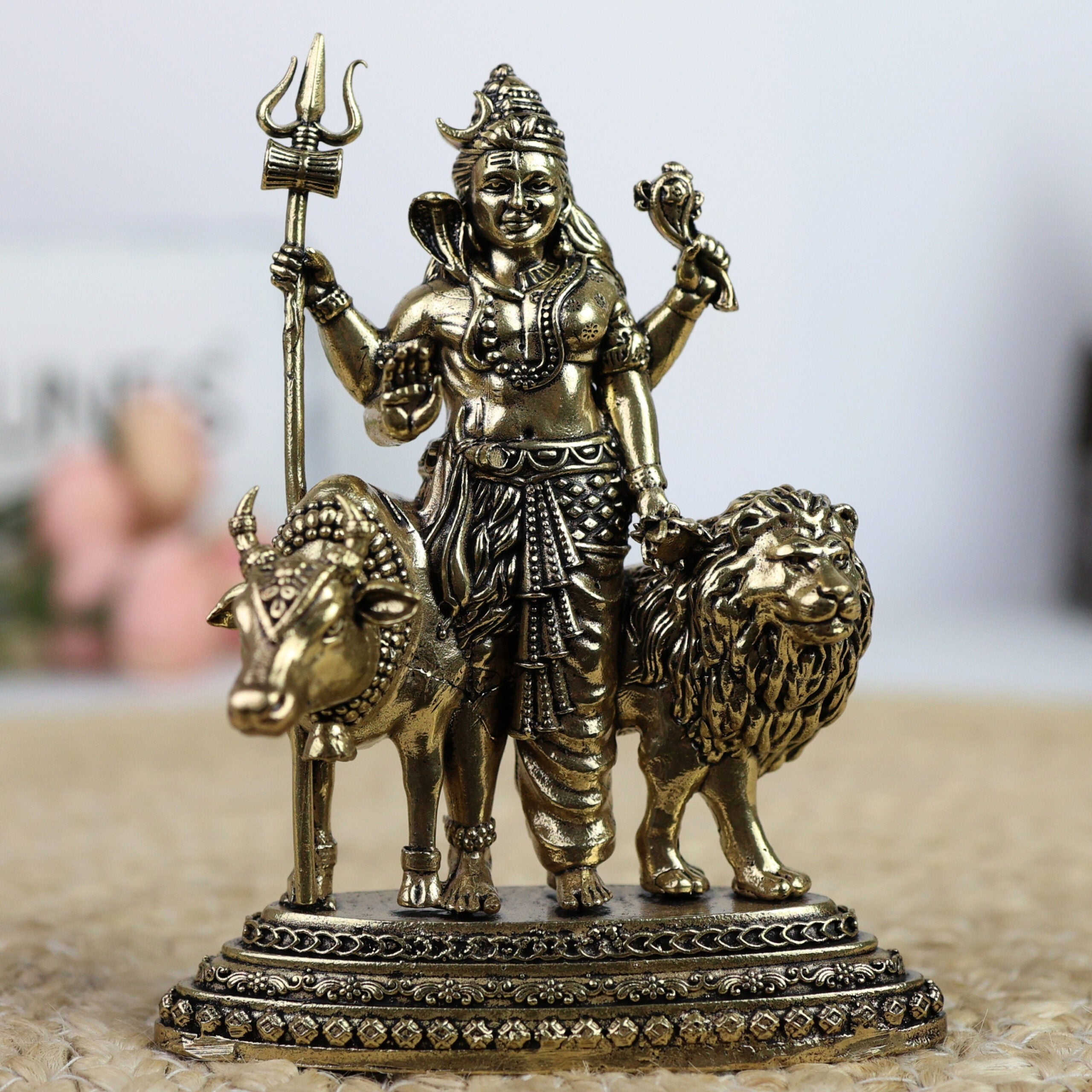 Brass Ardhanarishvara Idol