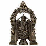 Brass Tirupati Balaji Idol | Venkateswara Govinda Srinivasa Statue | Handcrafted Pital Murti for Home Temple & Puja Decor,Gold, 6 Inch, 1 Piece