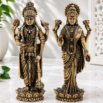 Brass Vishnu Lakshmi Idol