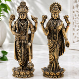 Brass Vishnu Lakshmi Idol