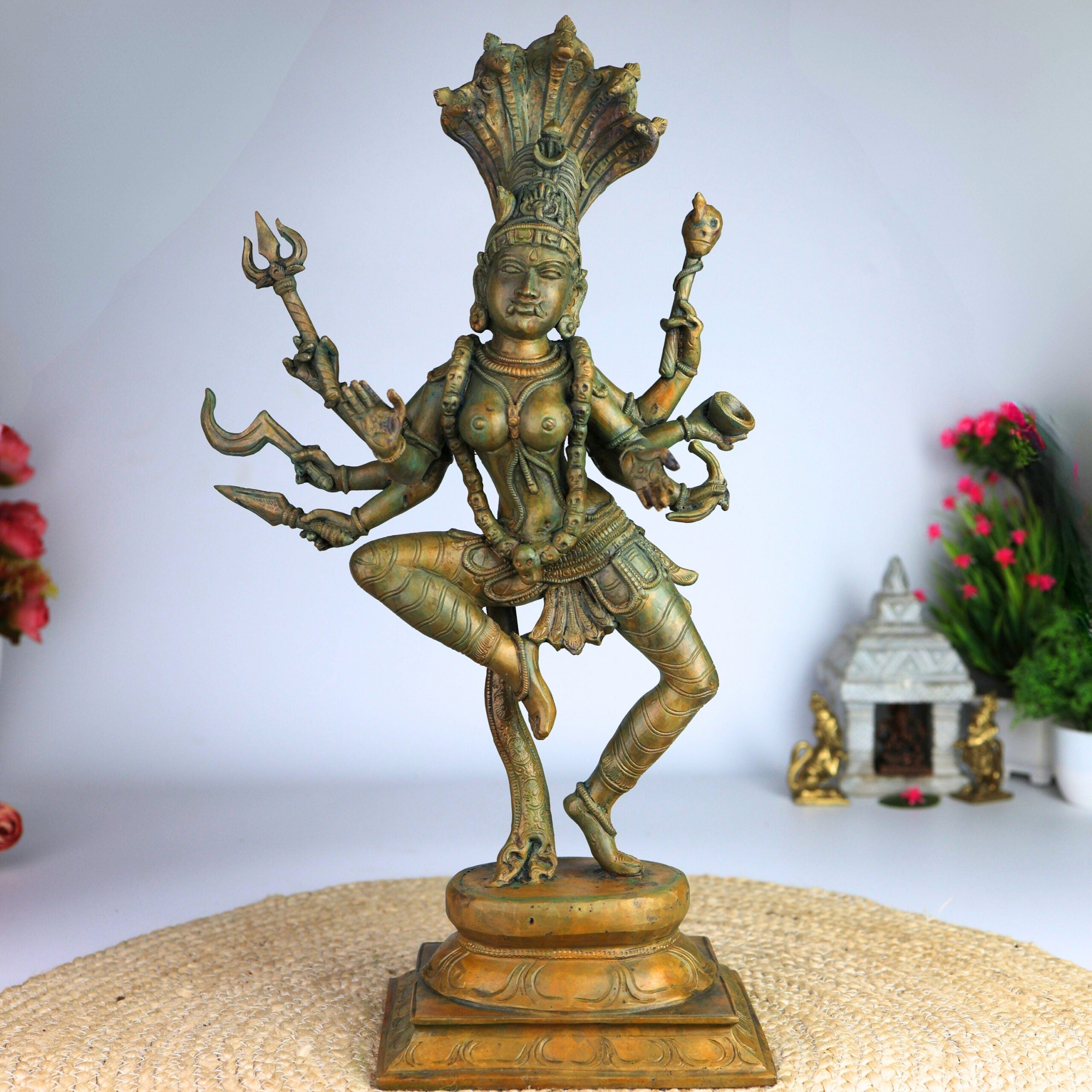 Bronze Kali Durga Adi Shakti Idol