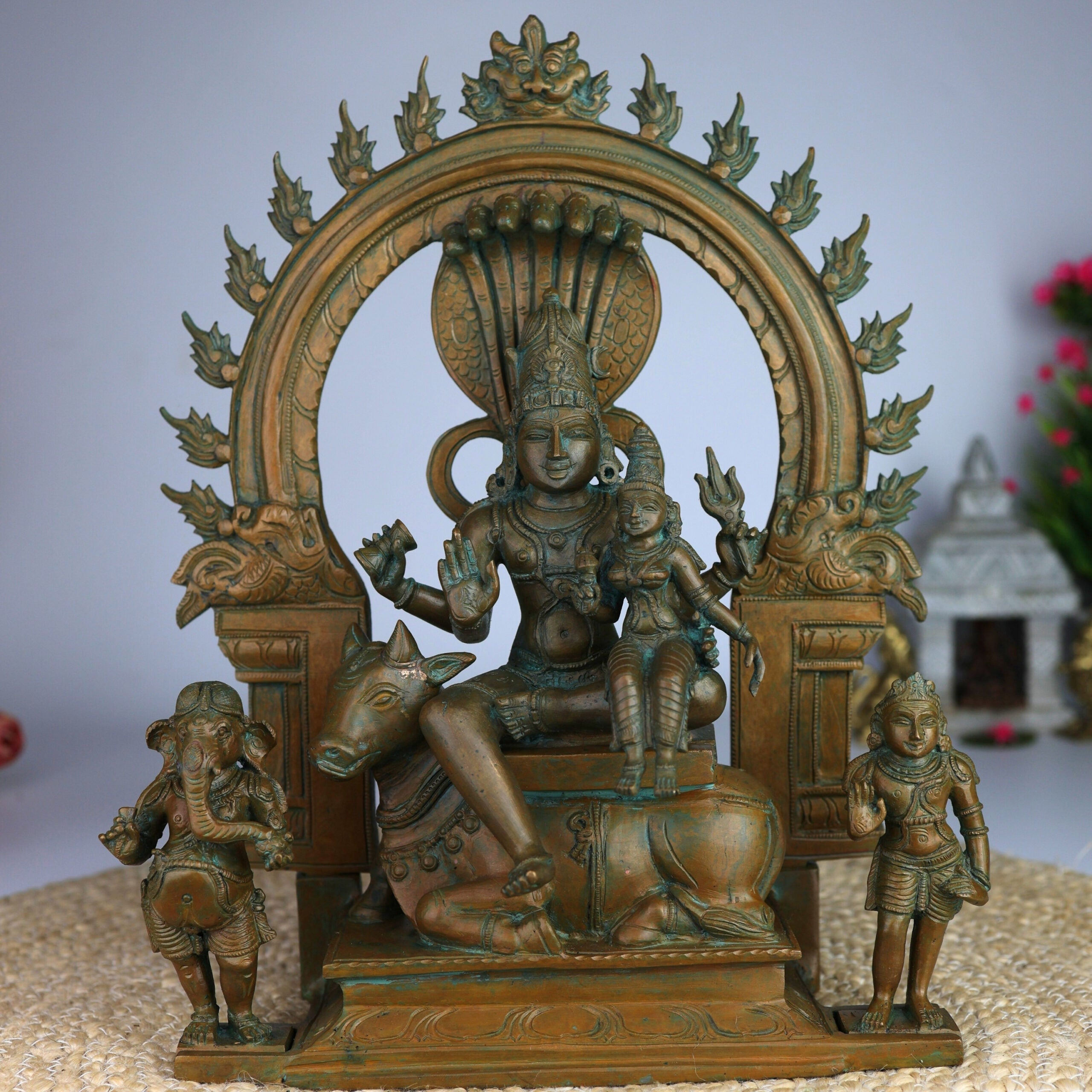 Bronze Panchaloha Shiva Parivar Idol