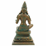 Bronze Panchaloha Bhoga Shakti Idol – Chola Art Parvati Shivagami Murti For Temple & Home Décor,Brown, 12 Inch, 1 Piece