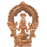 Handcrafted Bronze Mariamman Idol | Panchaloha Grama Devi | South Indian Village Deity Sculpture,Gold, 8 Inch, 1 Piece
