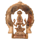 Handcrafted Bronze Mariamman Idol | Panchaloha Grama Devi | South Indian Village Deity Sculpture,Gold, 8 Inch, 1 Piece