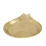 Brass Abhishek Patra | Abhishekam Plate, Somasutra Tray, Abhisheka Peeta, Tirumanjanam Stand, Temple Pooja Abhishek Vessel, Gold, 8 Inch, 1 Piece
