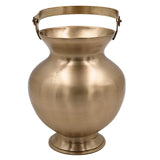 Bhunes Handmade Brass Kamandal, Traditional Ascetic Water Pot, Brass Kamandalu, Pooja Kalash, Ritual Vessel, 1 Litre,Gold, 6.5 Inch, 1 Piece