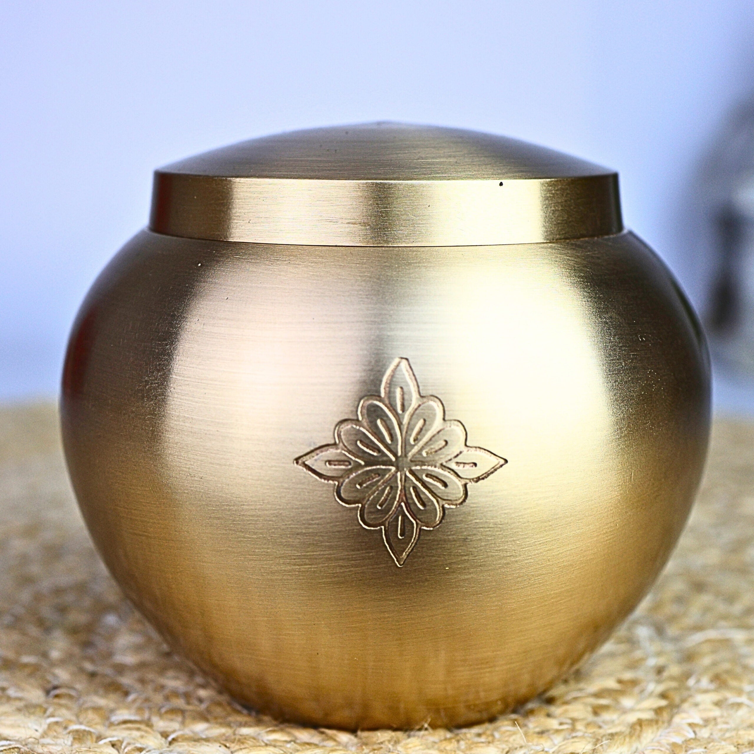 Handcrafted Brass Ghee Box | Traditional Multi-Use Storage Container
