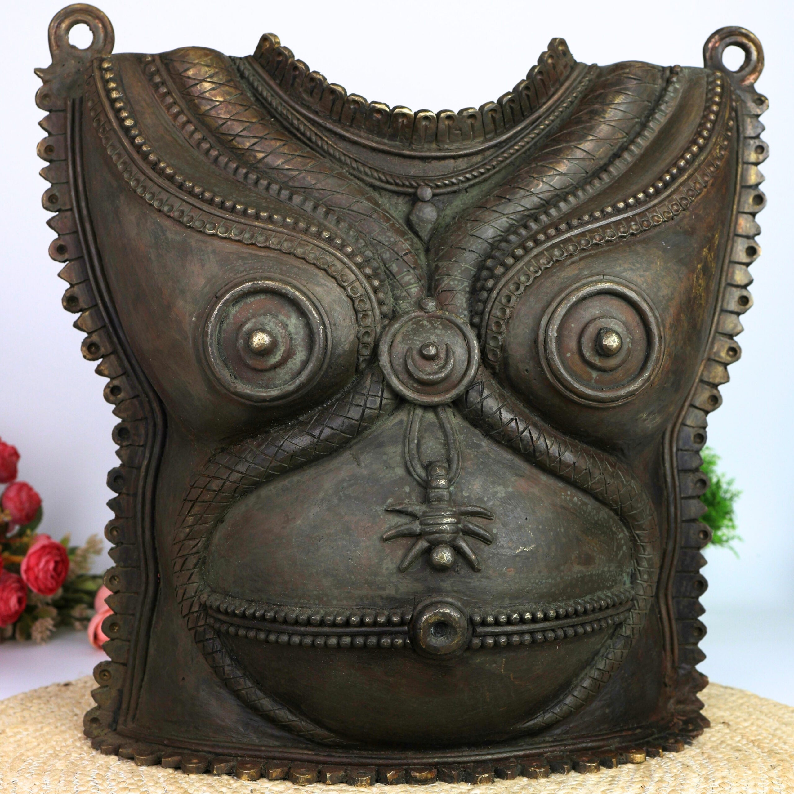 Handcrafted Vintage Brass Chest Armor