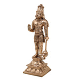 Bhunes Panchaloha Hanuman Idol – Exquisite Handmade Bajrangbali Murti for Home & Temple, Gold, 9.5 Inch, 1 Piece