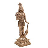 Bhunes Panchaloha Hanuman Idol – Exquisite Handmade Bajrangbali Murti for Home & Temple, Gold, 9.5 Inch, 1 Piece