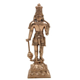 Bhunes Panchaloha Hanuman Idol – Exquisite Handmade Bajrangbali Murti for Home & Temple, Gold, 9.5 Inch, 1 Piece