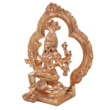 Bronze Handcrafted 8-Hand Mariamman Idol in Chola Art – Panchaloha Karumariamman | Ashta Bhuja Durga Devi Statue for Home Temple & Pooja, Gold, 10.5 Inch, 1 Piece