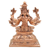Bronze Handcrafted Varahi Devi Idol,  Panchaloha South Indian Chola Art Barahi Amman Sculpture for Pooja & Temple Decor, Gold, 5 Inch, 1 Piece