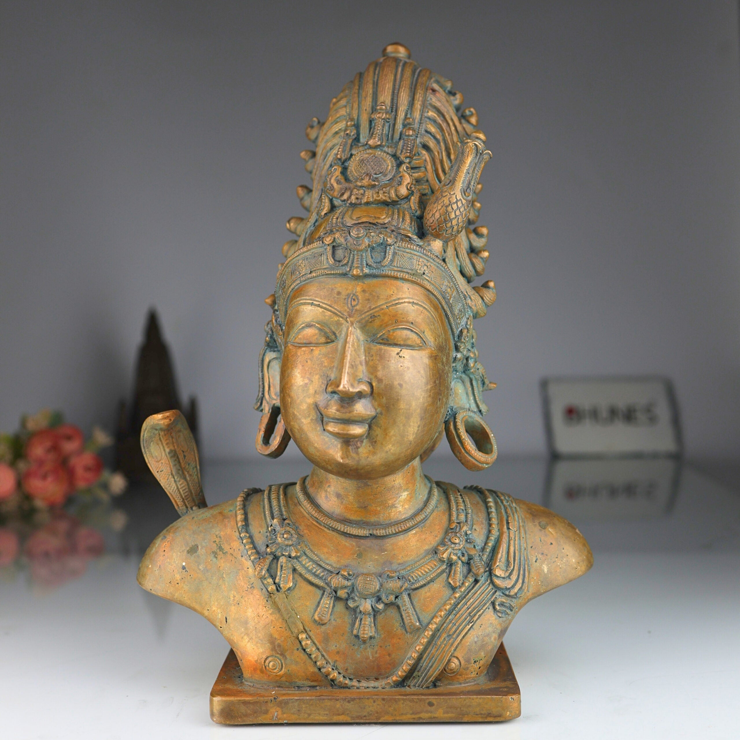 Panchaloha Shiva Head Idol