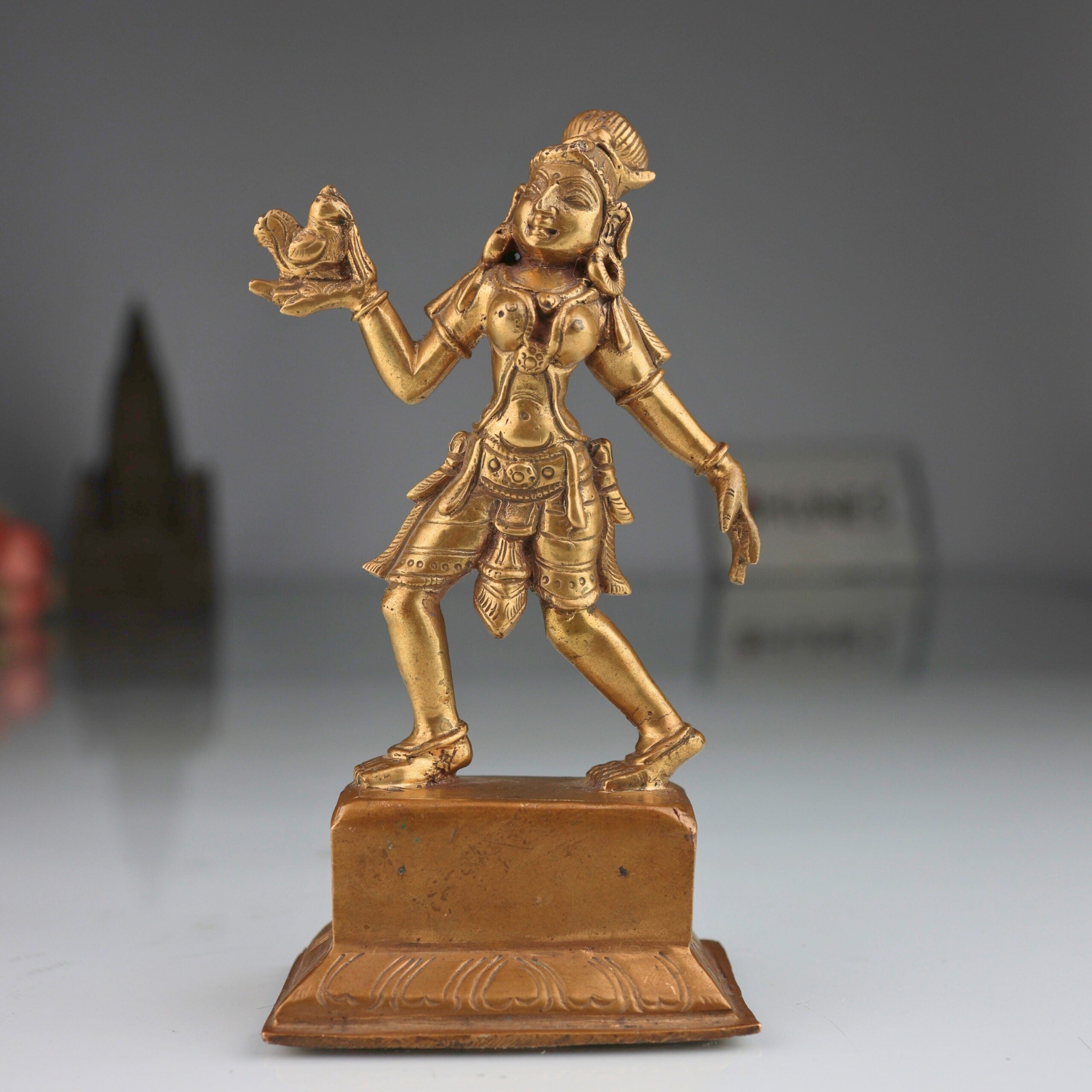 Bronze Panchaloha Dancing Lady Idol