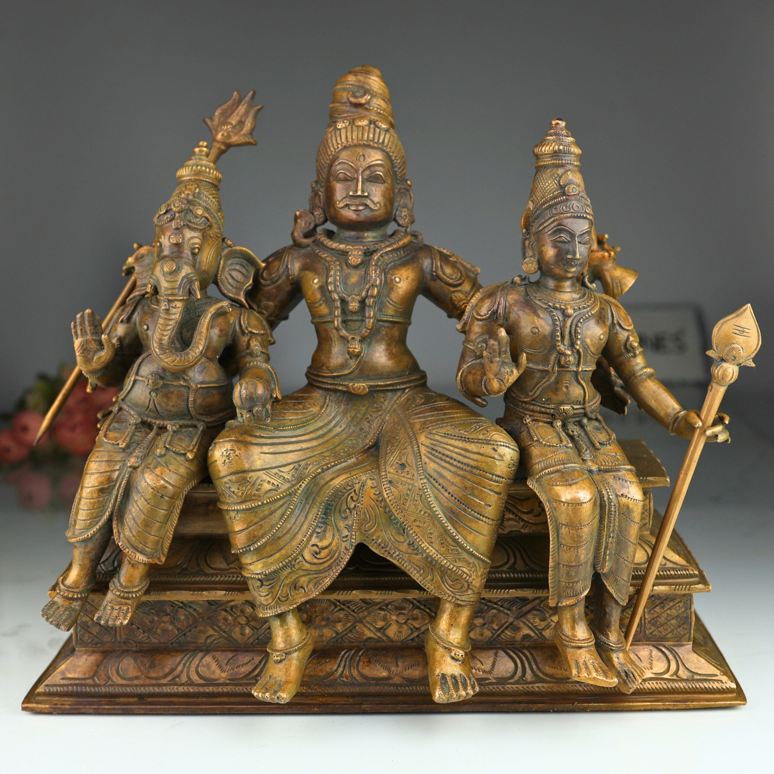 Panchaloha Shiva Family Idol