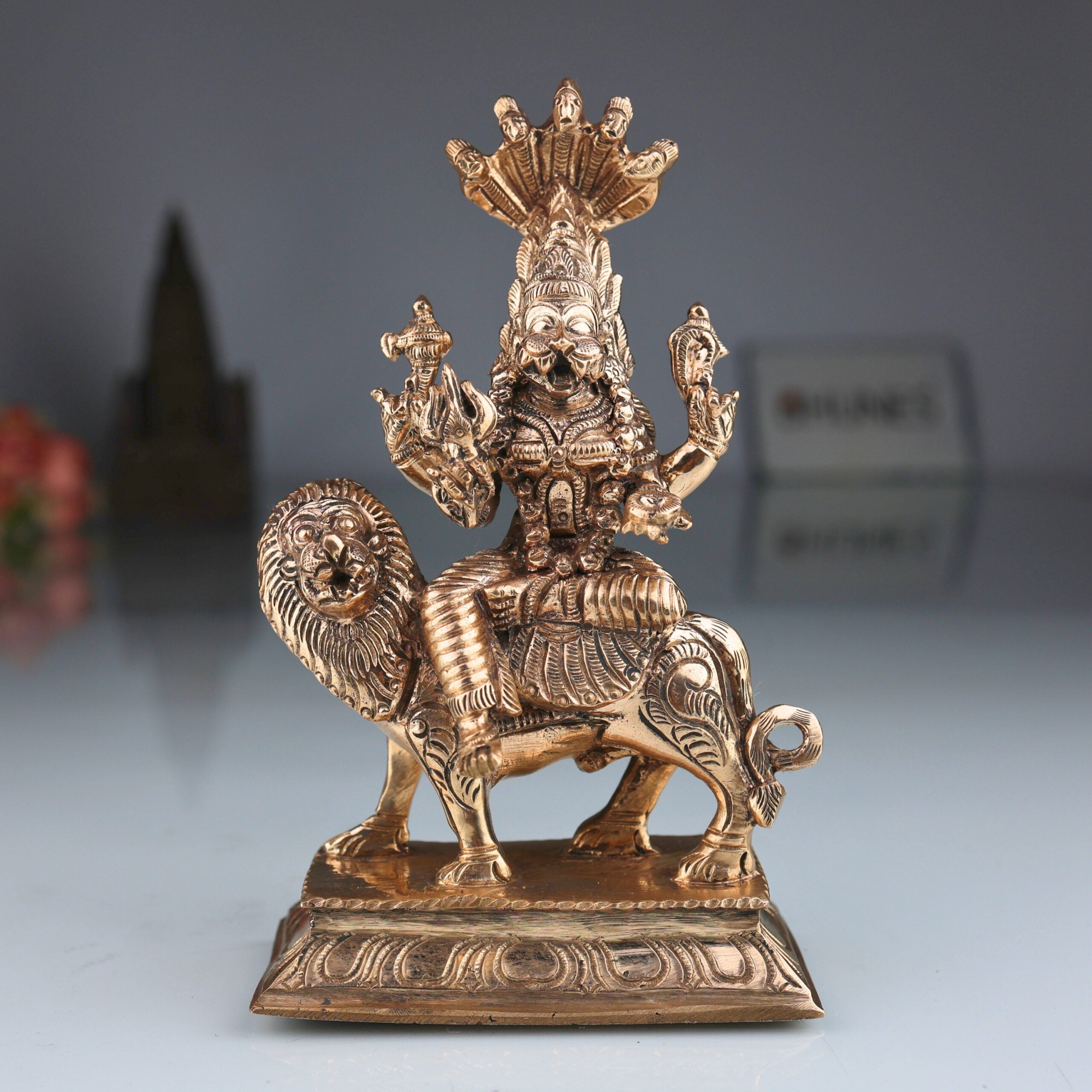 Bronze Handmade Pratyangira Devi Idol