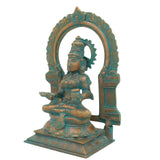 Bronze Handcrafted Panchaloha Annapurna Devi Idol | Chola Art Annapurneshwari Statue for Puja & Decor | Traditional South Indian Goddess Murti, Brown, 8.5 Inch, 1 Piece