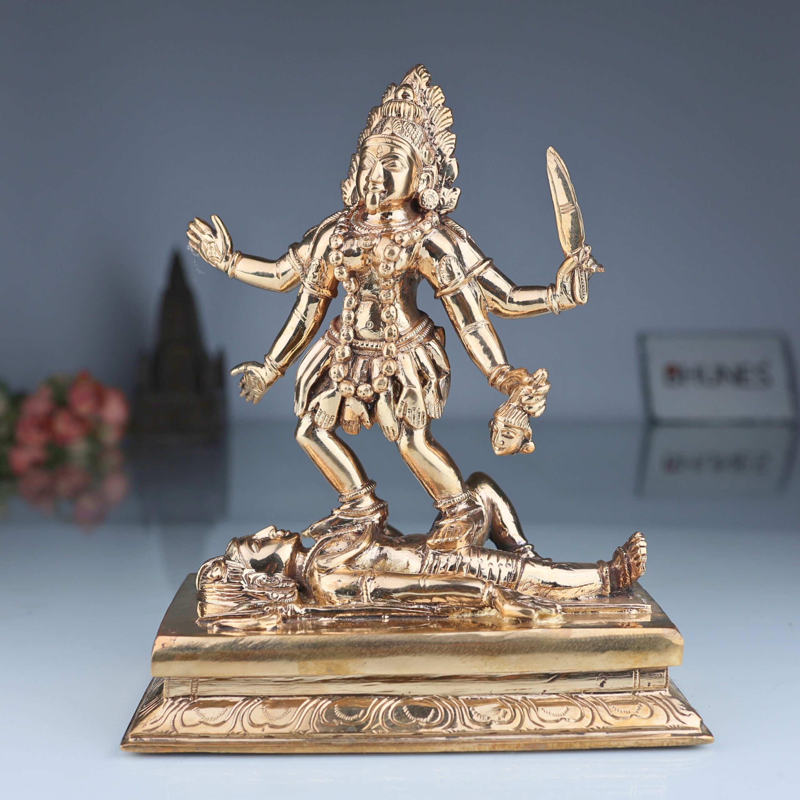 Bronze Handcrafted Panchaloha Kali Idol