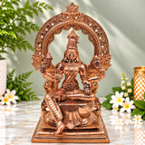 Bronze Bhuneshwari Idol | Bhuvaneshwari Devi | Panchaloha Adi Shakti Murti | Handcrafted South Indian Goddess Statue, Gold, 11.5 Inch, 1 Piece