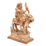 Handcrafted Bronze Swami Ayyappan Idol – Manikanta | Dharma Shasta | Hariharaputra | Panchaloha Lord Ayyappa Murti for Puja & Temple Decor (15cm), Gold, 6 Inch, 1 Piece