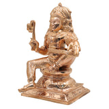 Bronze Aiyanar Swamy Idol | Panchaloha Dharma Shasta Silai | Handcrafted South Indian Kaval Deivam Sculpture, Gold, 9.5 Inch, 1 Piece