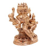 Handcrafted Bronze Vishwakarma Idol | Panchaloha Lord Vishwakarma Murti | Panchaloha Lord Vishwakarma Murti | Vishvakarman Bhagwan for Pooja, Temple & Factory Worship, Gold, 3.5 Inch, 1 Piece