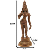 Bronze Handmade Parvati Idol | Panchaloha Uma Gauri Mahadevi Statue | Chola Art Shakti Sculpture for Home & Temple, Gold, 4 Inch, 1 Piece
