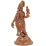 Bronze Handcrafted Meenakshi Idol | Panchaloha Murti of Madurai Meenakshi Amman | Temple-Style South Indian Goddess Statue, Gold, 3.5 Inch, 1 Piece