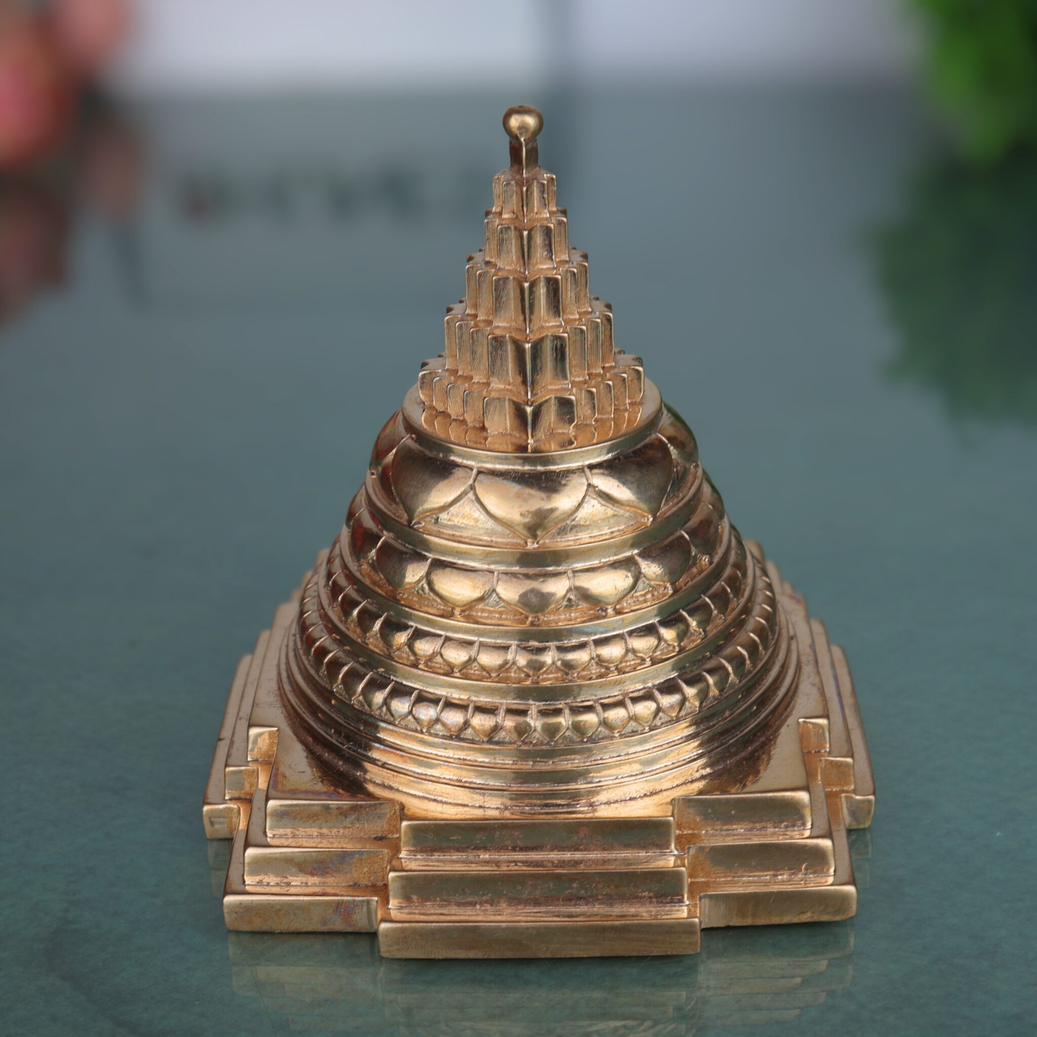 Handcrafted Bronze Shree Yantra Idol