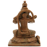 Handcrafted Bronze Hanuman Idol | Panchaloha Bajrangbali Murti | Anjaneya, Maruti, Pavanputra Statue for Temple & Home Decor, Brown, 2.5 Inch, 1 Piece