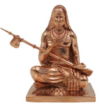 Bronze Handmade Shankaracharya Idol | Adi Shankaracharya Statue | Jagadguru Shankaracharya Murti | Panchaloha Chola Art Sculpture for Pooja & Home Decor, Gold, 3 Inch, 1 Piece