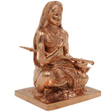 Bronze Handmade Shankaracharya Idol | Adi Shankaracharya Statue | Jagadguru Shankaracharya Murti | Panchaloha Chola Art Sculpture for Pooja & Home Decor, Gold, 3 Inch, 1 Piece