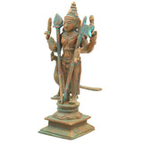 Bronze Handcrafted Murugan Peacock Idol | Panchaloha Murti | Skanda, Subramanya, Shanmukha Sculpture | South Indian Chola Art Statue, Brown, 6.5 Inch, 1 Piece