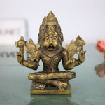 Bronze Yoga Narasimha Idol