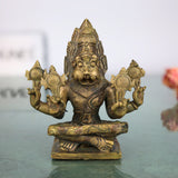 Bronze Yoga Narasimha Idol