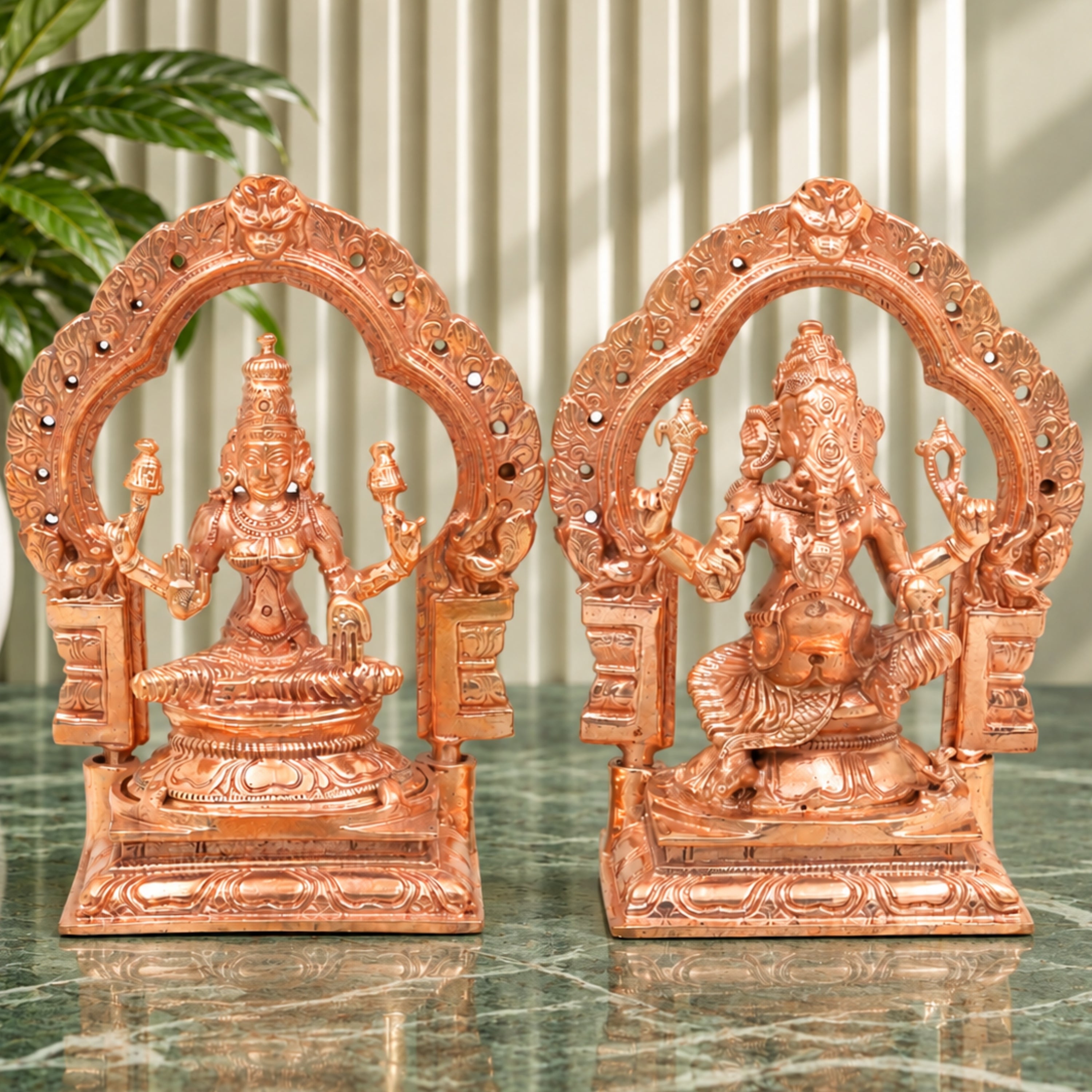 Ganesha Lakshmi Idol